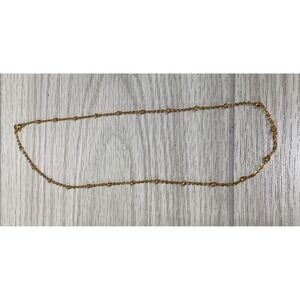 Goldtone 19" Necklace w/‎ Gold Knots Textured Vintage